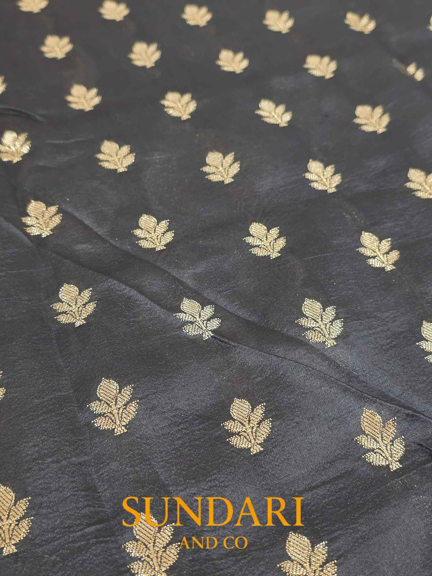 Black | Meenakari Jaal | Pure Soft Silk Saree
