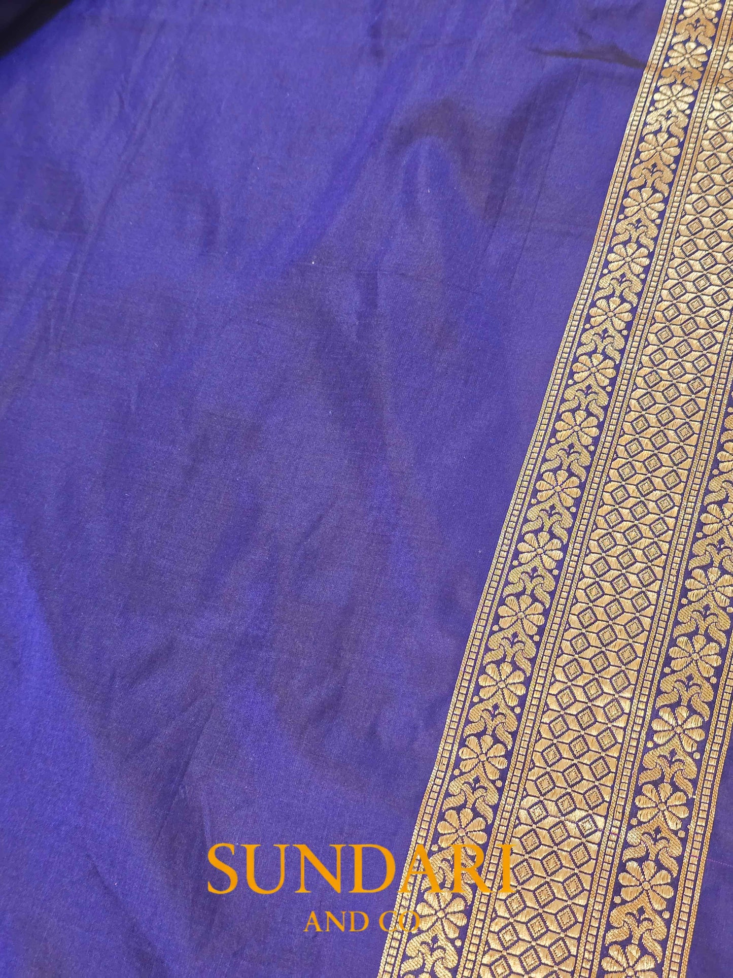 Electric Blue | Floral Jaal | Pure Katan Silk Saree