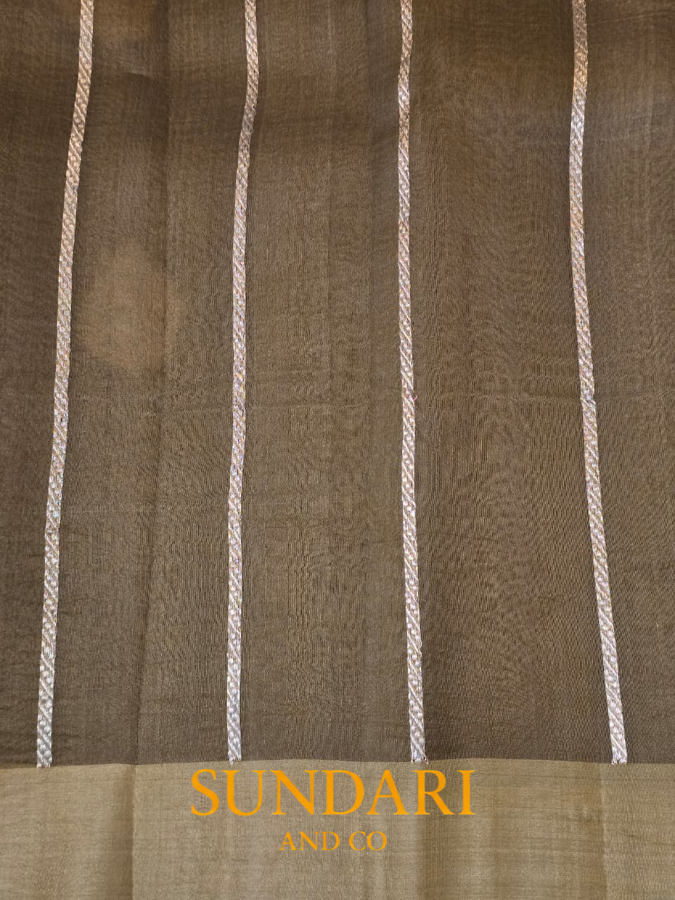 Soft Gold | Sona-Roopa Buttas in Kadua Weave | Pure Organza Silk Saree