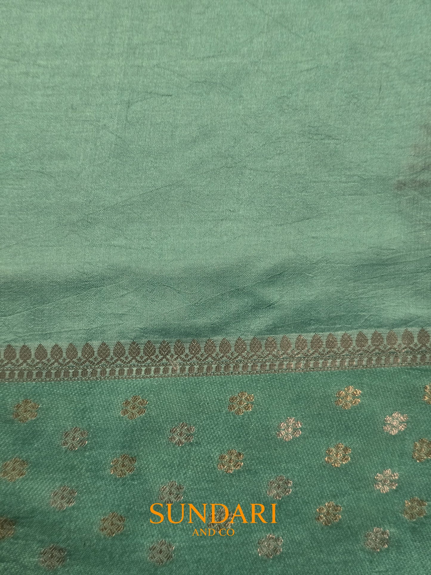 Sea Blue | Meenakari Butta | Pure Soft Silk Saree