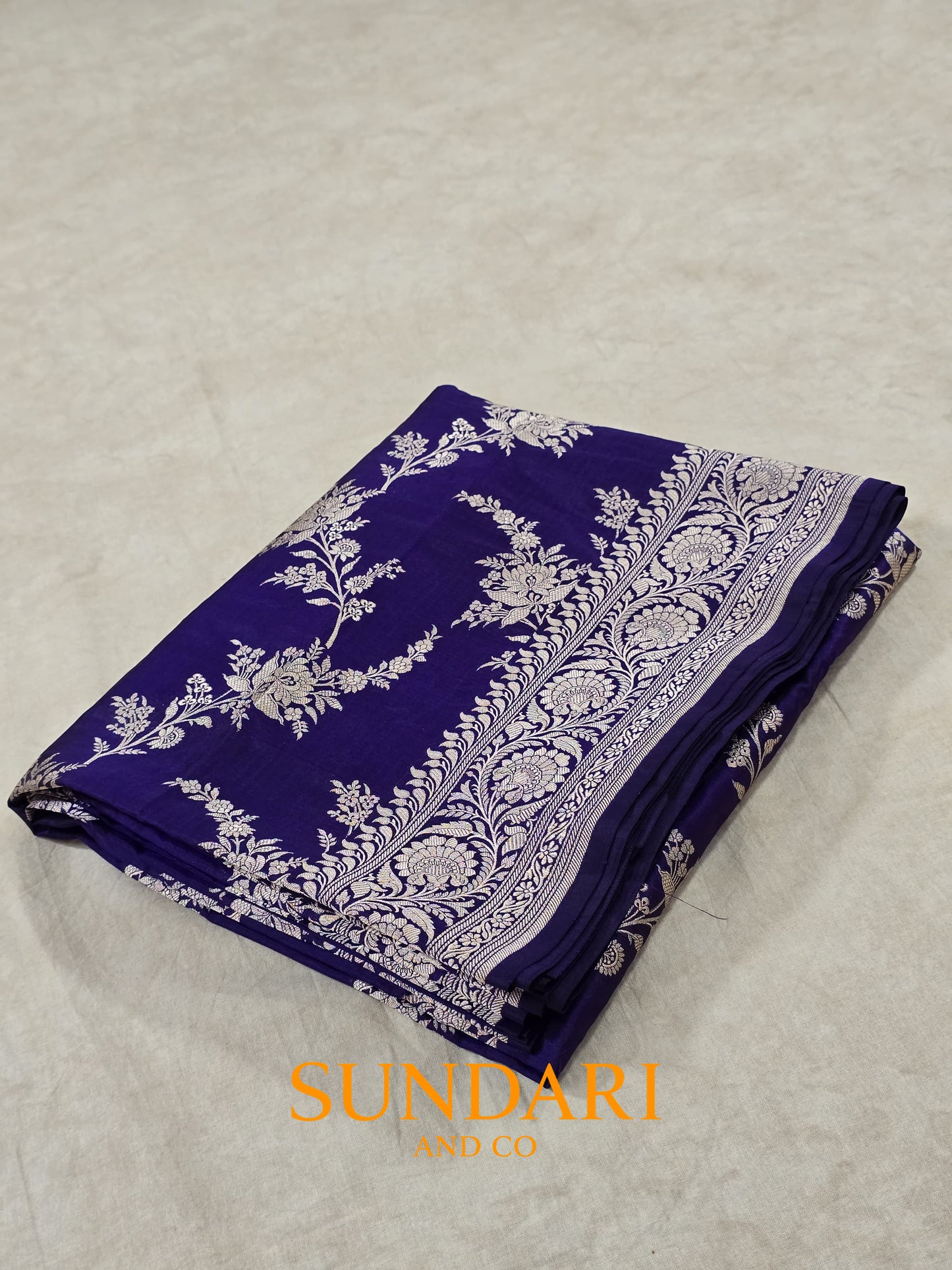 Ripe Plum | Floral Jaal | Pure Katan Silk Saree