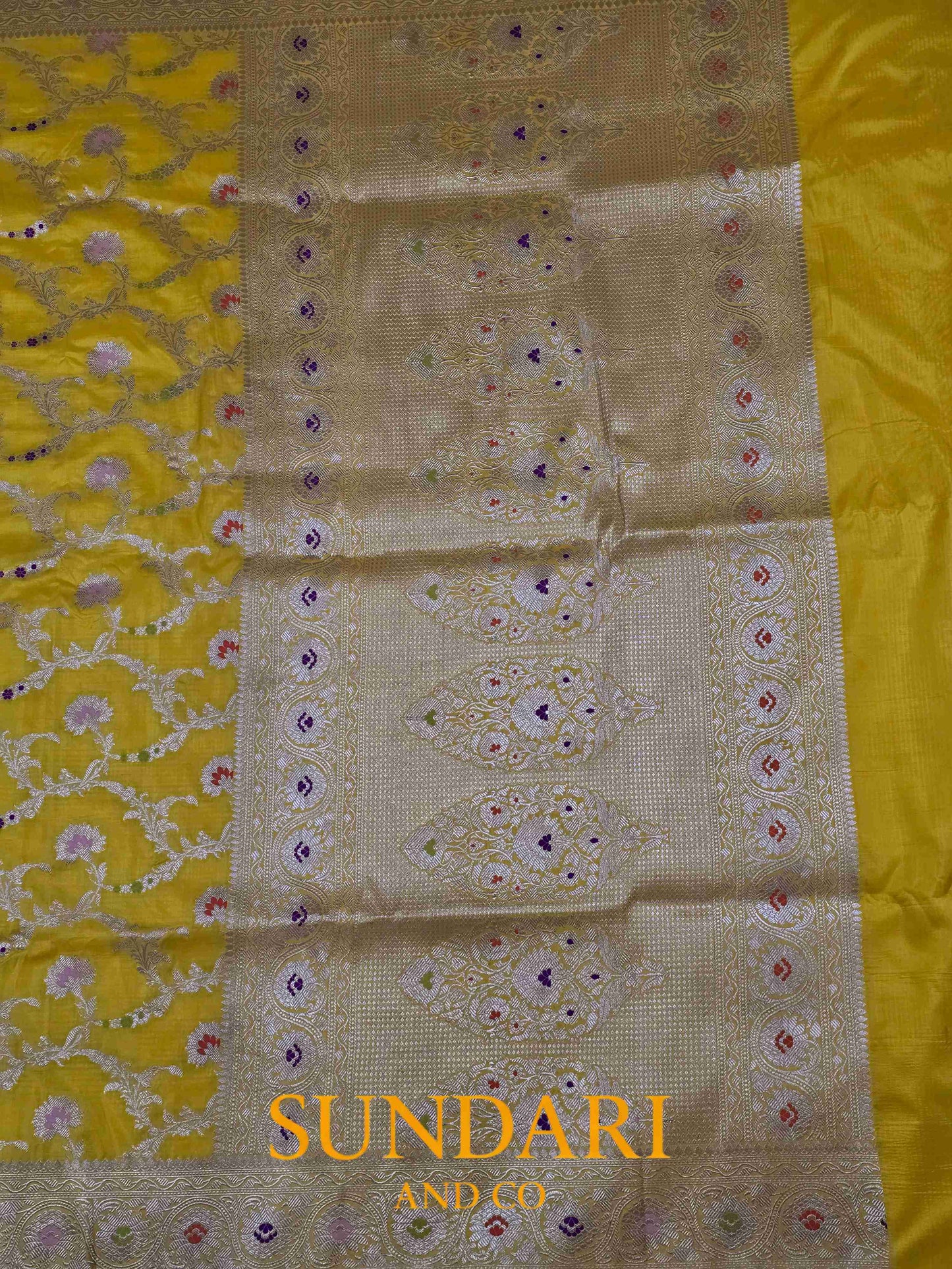 Sunkissed Yellow | Tilfi Woven| Pure Katan Silk Saree