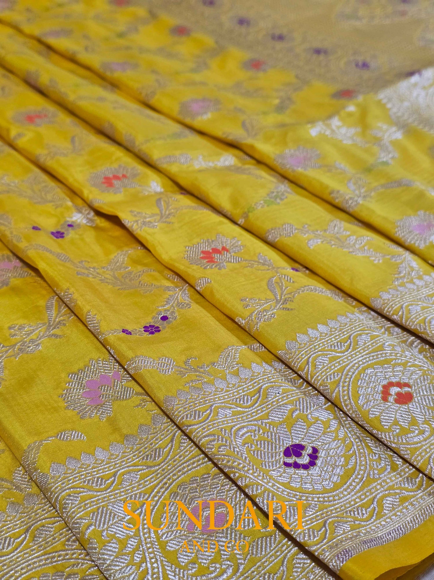 Sunkissed Yellow | Tilfi Woven| Pure Katan Silk Saree