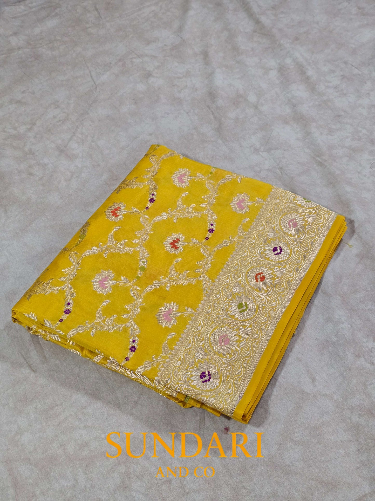 Sunkissed Yellow | Tilfi Woven| Pure Katan Silk Saree