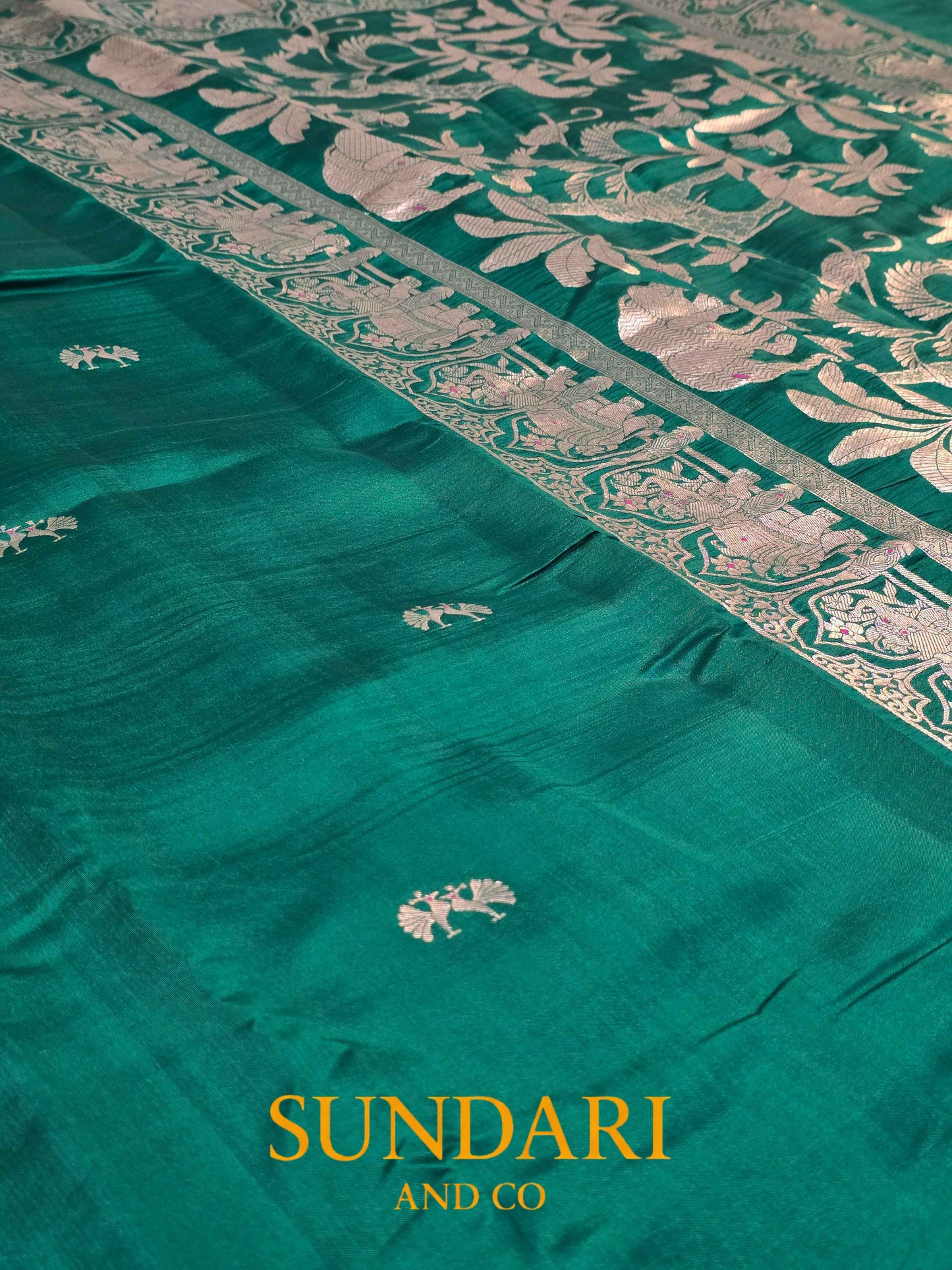 Evergreen | Jungle Themed | Pure Soft Silk Saree