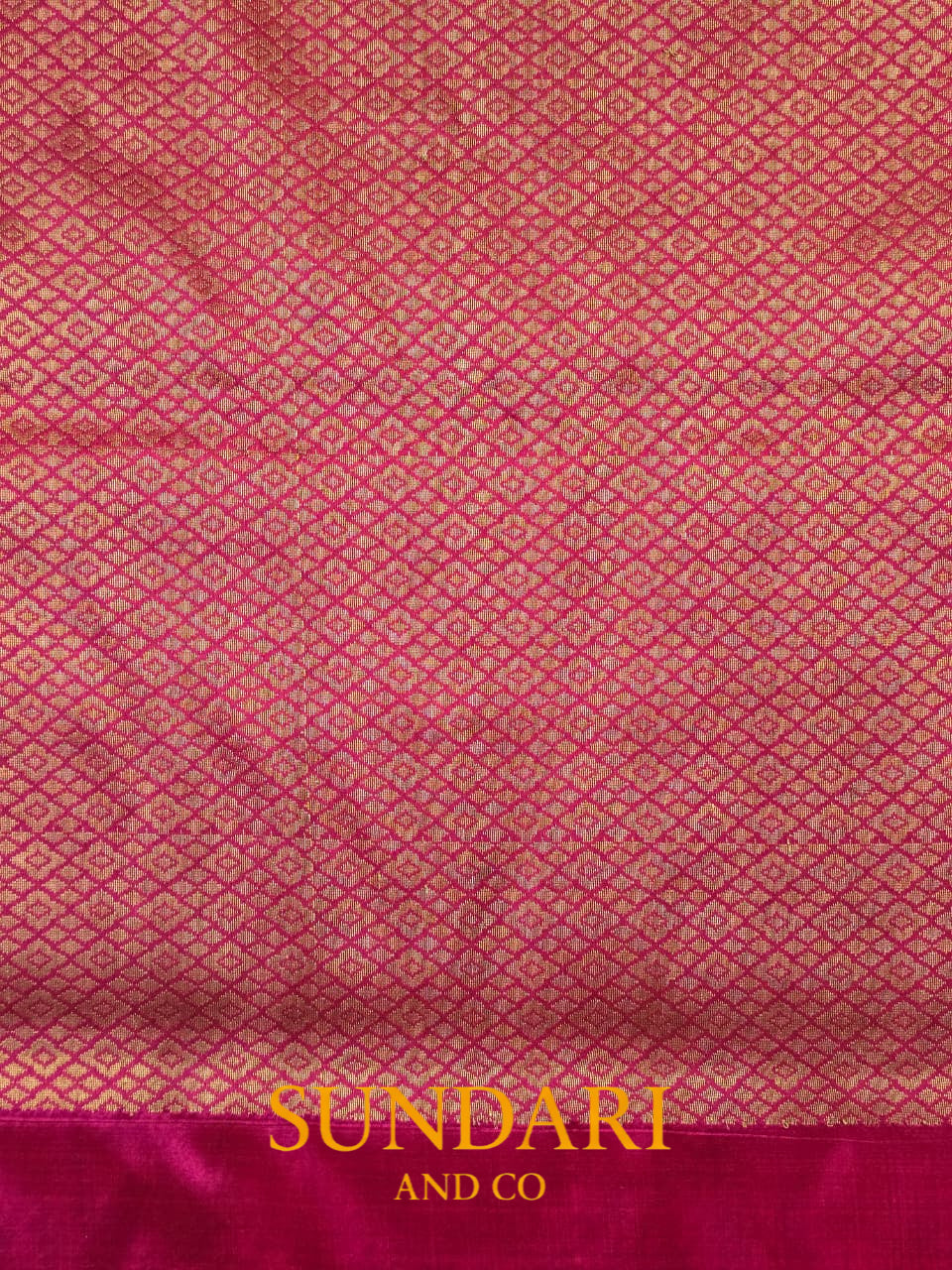 Bright Pink | Meenakari  Floral Brocade Jaal | Pure Katan Silk Saree