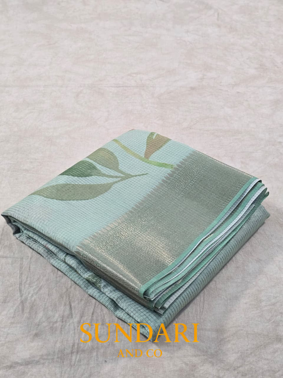 Pastel Green | Digital Printed | Pure Cotton Saree