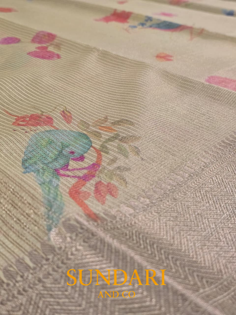 Pastel Yellow | Digital Printed | Pure Cotton Saree