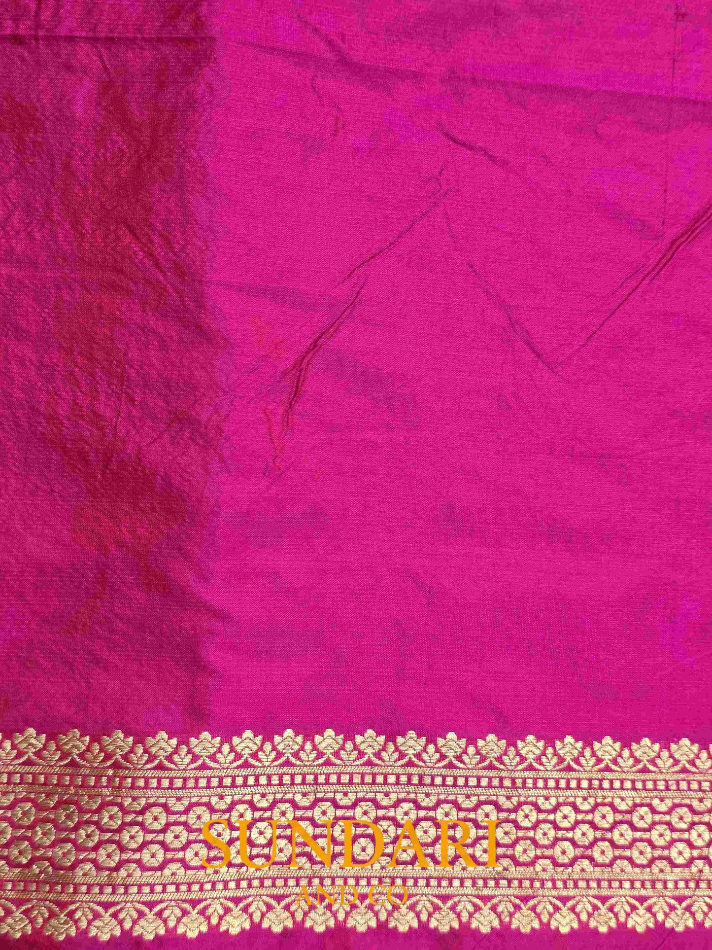 Majenta | Brocade Jaal | Pure Katan Silk Saree