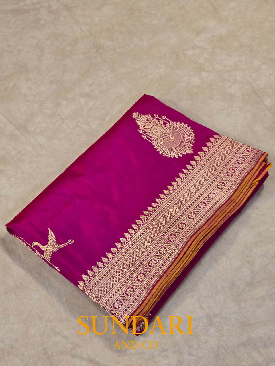 Hot Pink | Kadua Butta | Pure Katan Silk Saree