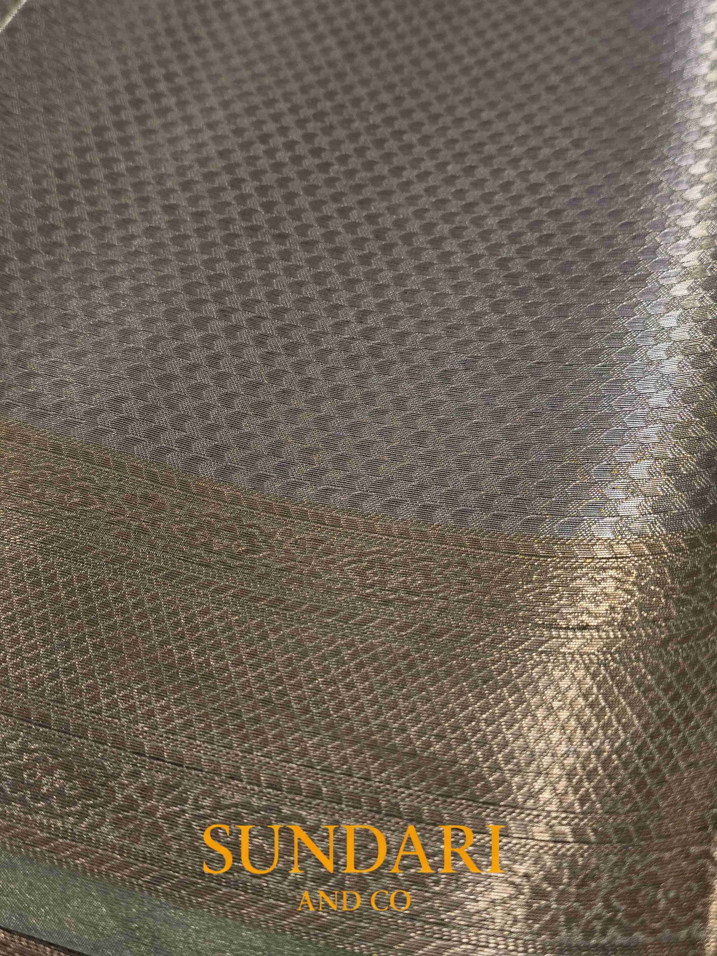 Pista Green | Heavy Brocade Floral Motifs | Pure Tissue Silk Saree