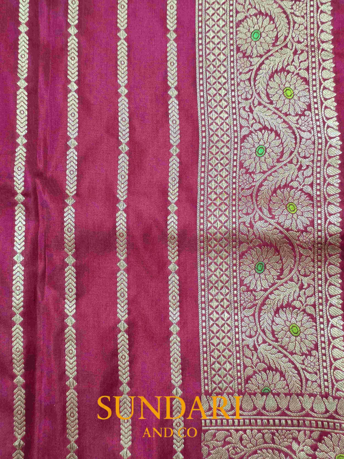Deep Maroon | Rangkat | Pure Katan Silk Saree