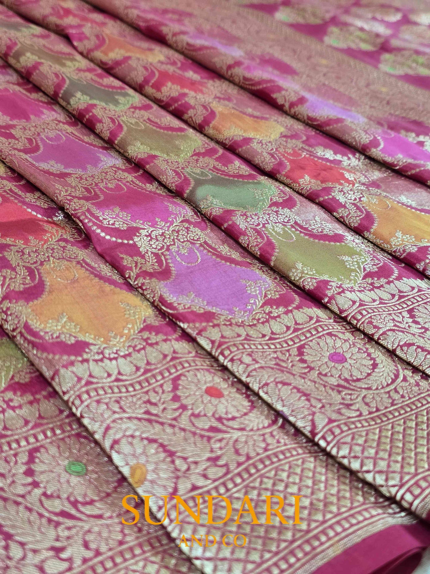 Deep Maroon | Rangkat | Pure Katan Silk Saree