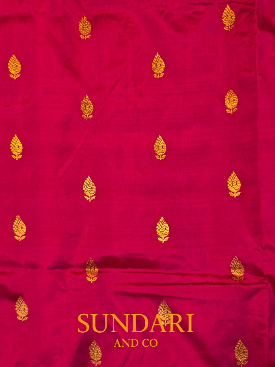 Royal Magenta Pink | Kadua Butta | Pure Katan Silk Saree