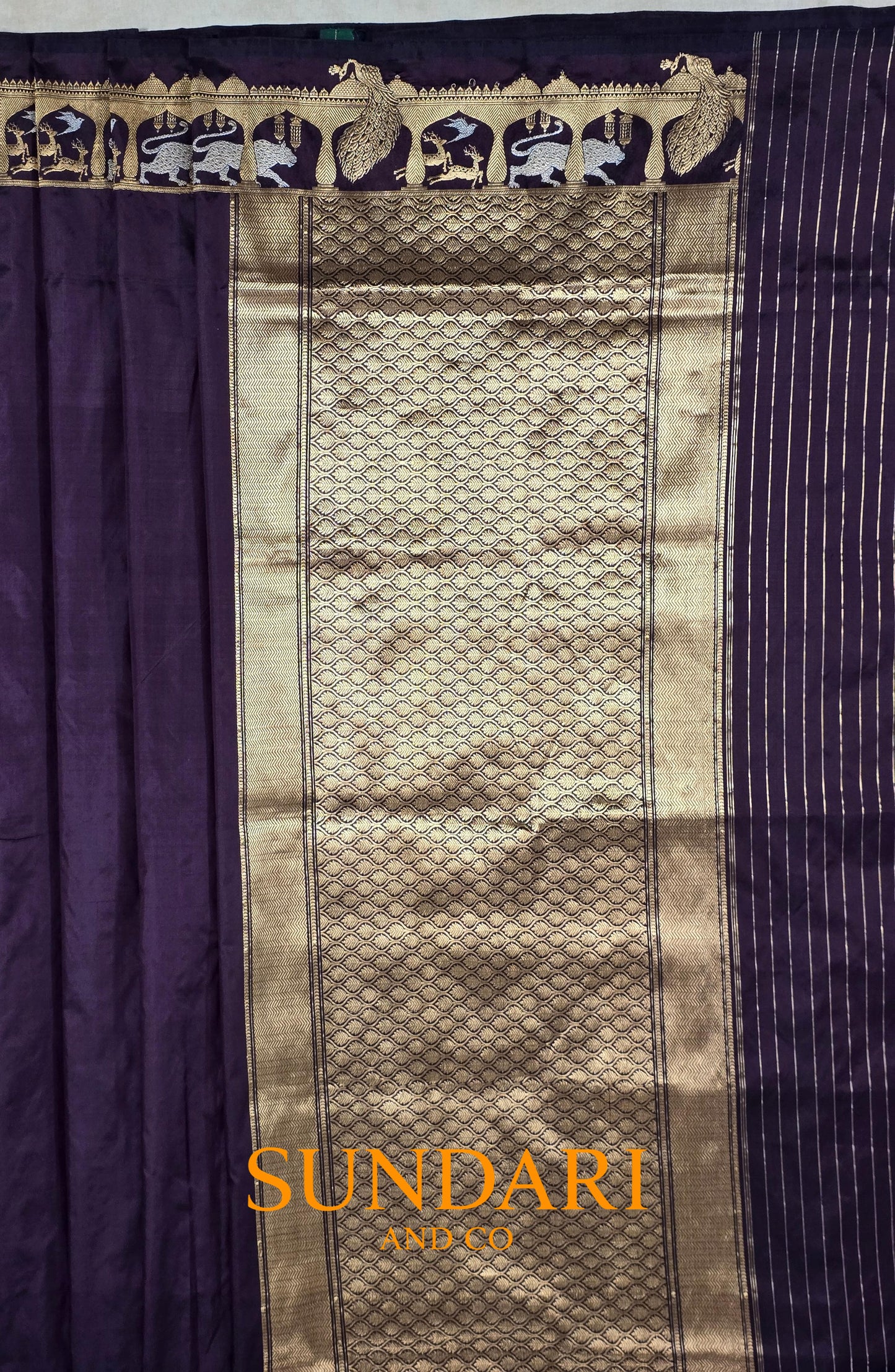 Hickory Brown | Sona-Roopa Kadua | Pure Katan Silk Saree