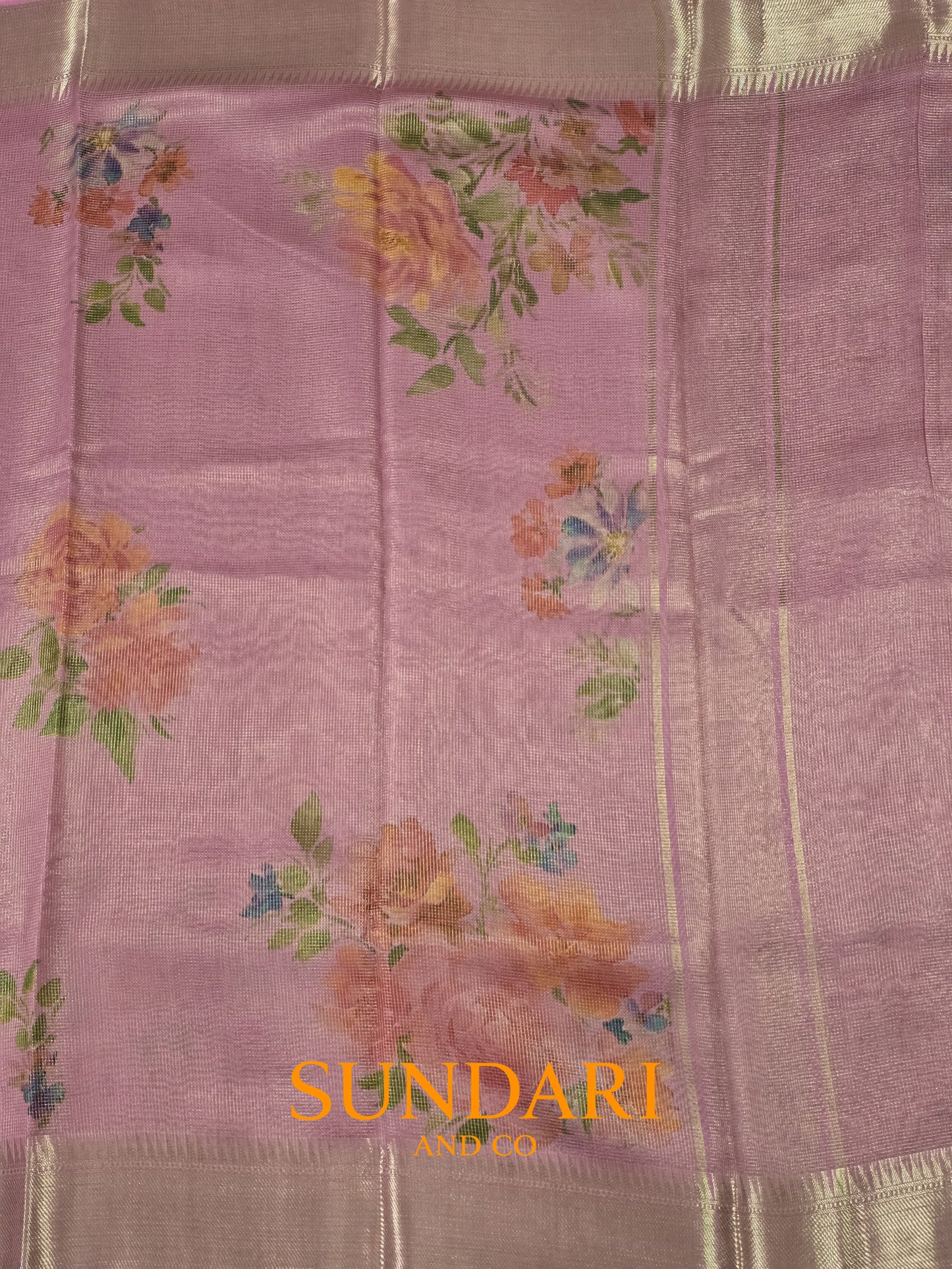 Bubblegum Pink | Digital Printed | Pure Cotton Saree