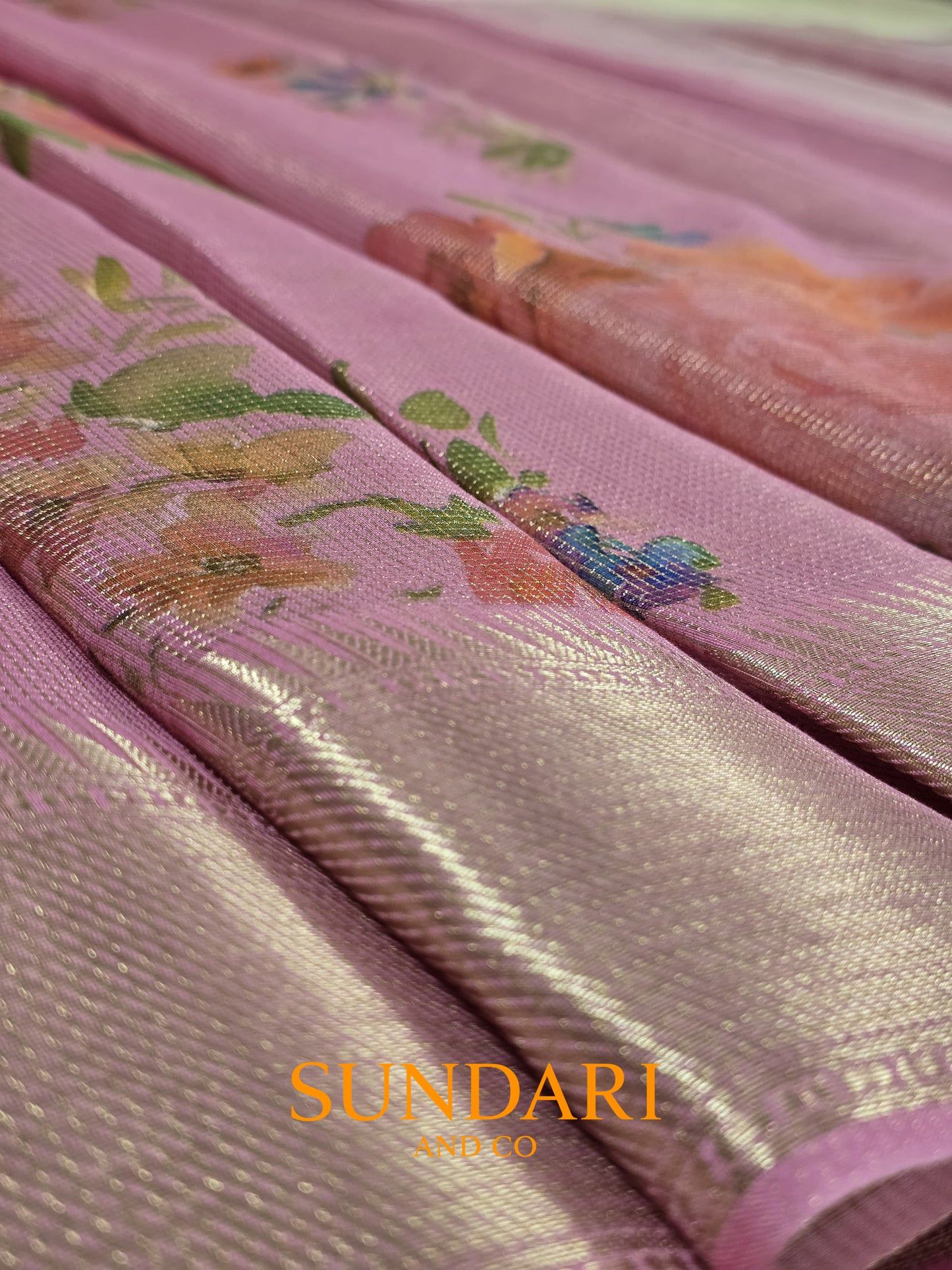 Bubblegum Pink | Digital Printed | Pure Cotton Saree
